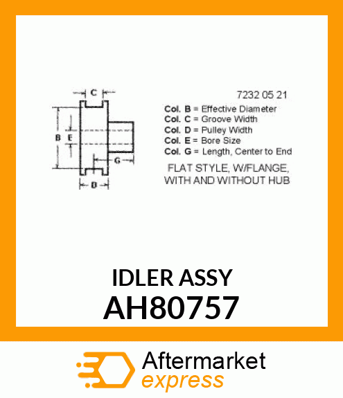 IDLER ASSY AH80757