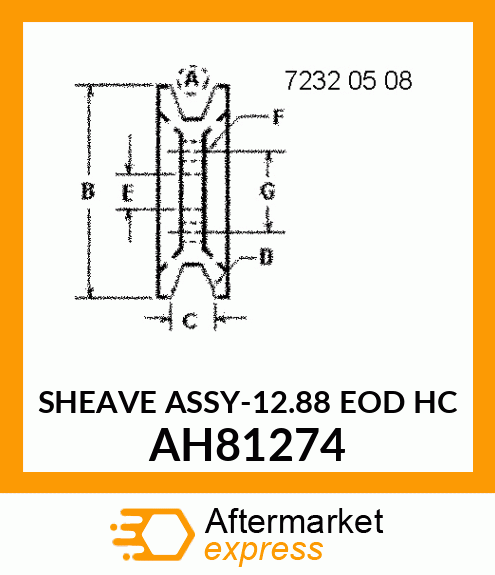 SHEAVE ASSY AH81274
