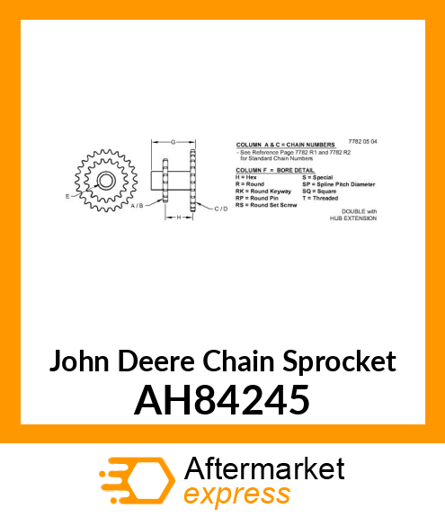 SPROCKET ASSY AH84245