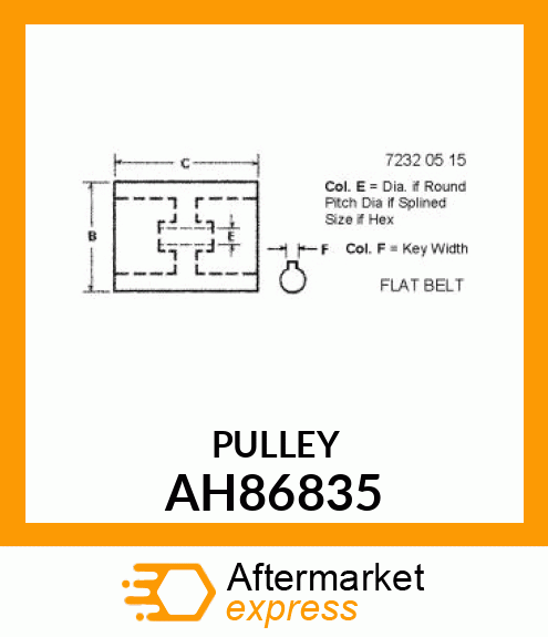 PULLEY ASSY AH86835