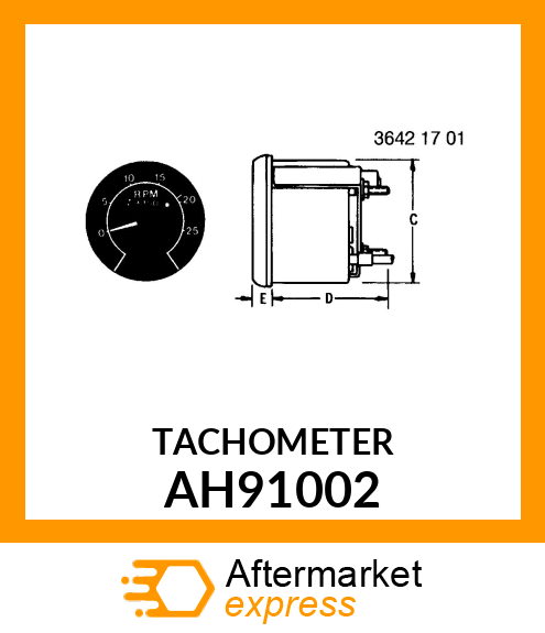 TACHOMETER ASSY AH91002