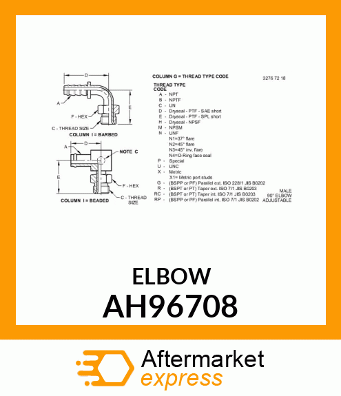 ELBOW ASSY AH96708