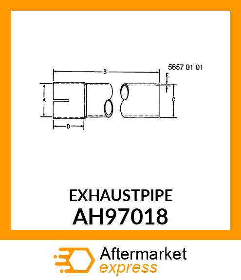 Exhaust Pipe AH97018