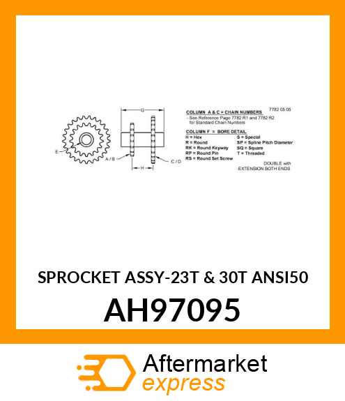 SPROCKET ASSY AH97095