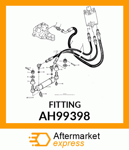 ELBOW ASSEMBLY (45 DEGREE) AH99398