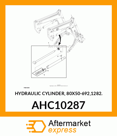 HYDRAULIC CYLINDER, 80X50 AHC10287