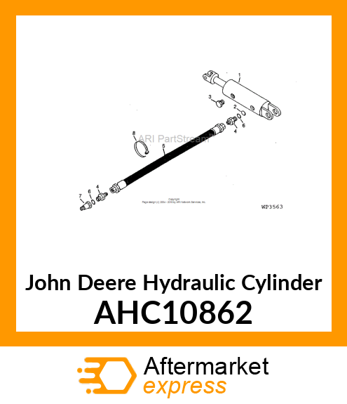 HYDRAULIC CYLINDER, 76.2X32 AHC10862