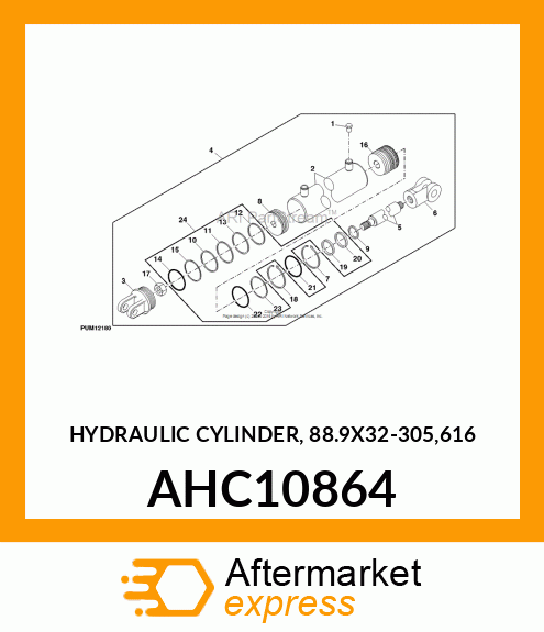 HYDRAULIC CYLINDER, 88.9X32 AHC10864