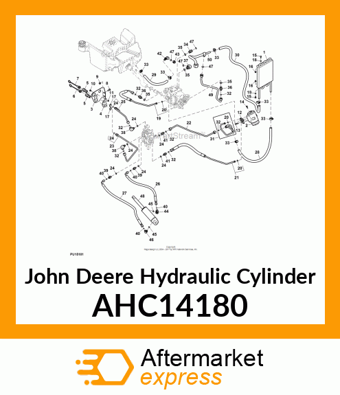 HYDRAULIC CYLINDER, 50X25 AHC14180
