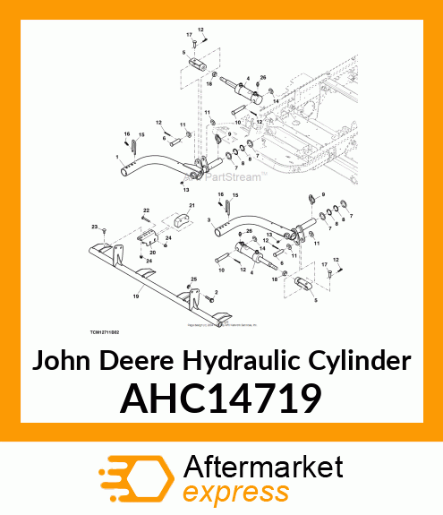 HYDRAULIC CYLINDER, 50.8 X 25.4 AHC14719