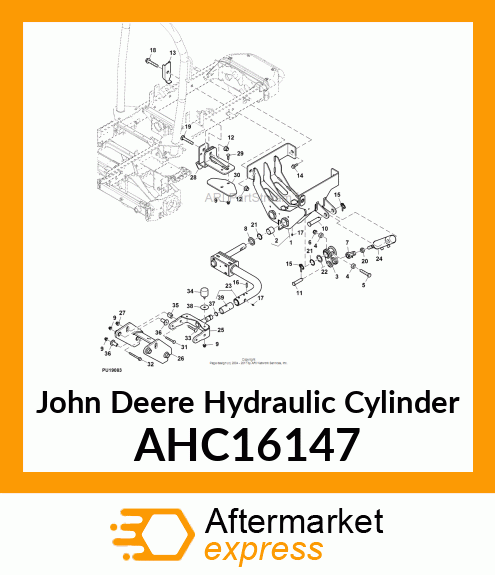 HYDRAULIC CYLINDER, 50 X 25 AHC16147