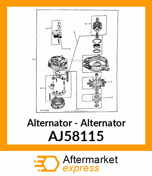 Alternator AJ58115