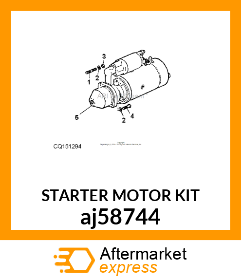 STARTER MOTOR KIT aj58744