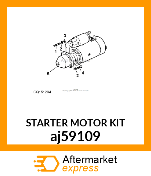 STARTER MOTOR KIT aj59109