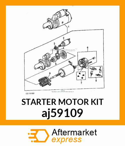 STARTER MOTOR KIT aj59109