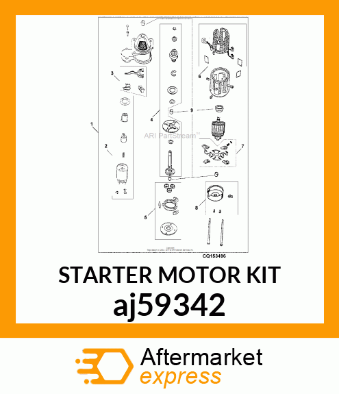 STARTER MOTOR KIT aj59342