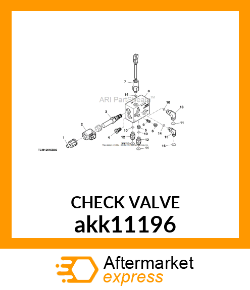 CHECK VALVE, CHECK VALVE akk11196