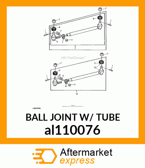 BALL JOINT W/ TUBE al110076