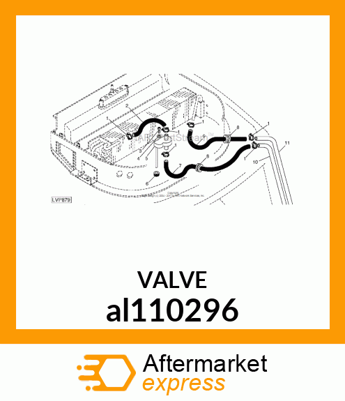 HEATER VALVE WITH ROD al110296