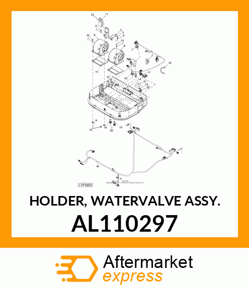 HOLDER, WATERVALVE ASSY. AL110297