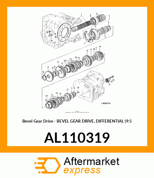 Bevel Gear Drive - BEVEL GEAR DRIVE, DIFFERENTIAL (9:5 AL110319