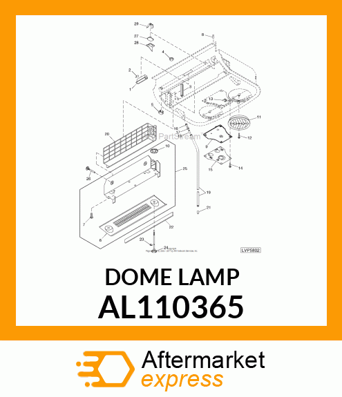 DOME LAMP AL110365