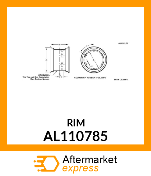 RIM, amp;RING/ W10X24 AL110785