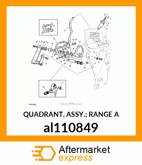 QUADRANT, ASSY.; RANGE A al110849