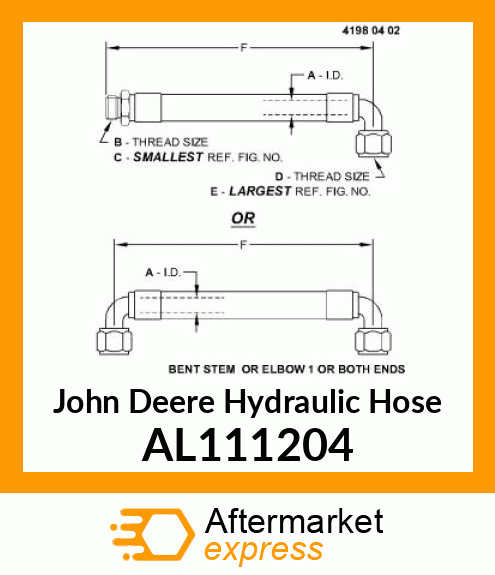 HOSE,HYDRAULIC AL111204