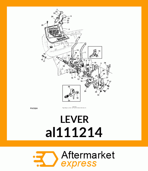 QUADRANT, ASSY., PARK al111214