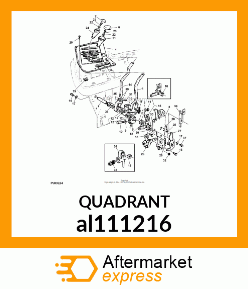 QUADRANT, ASSY., 2 al111216