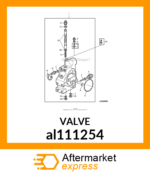 VALVE STACK, INLET PFC al111254