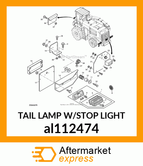 TAIL LAMP W/STOP LIGHT al112474