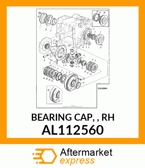 BEARING CAP, , RH AL112560