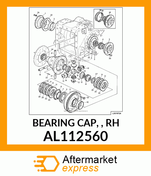 BEARING CAP, , RH AL112560