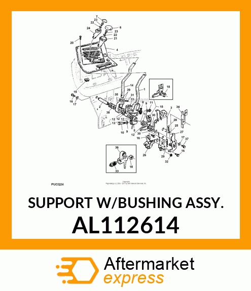 SUPPORT W/BUSHING ASSY. AL112614