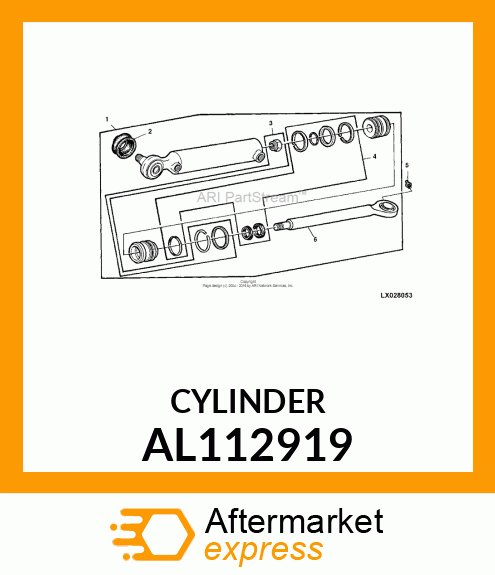 HYDRAULIC CYLINDER,STEERING AL112919