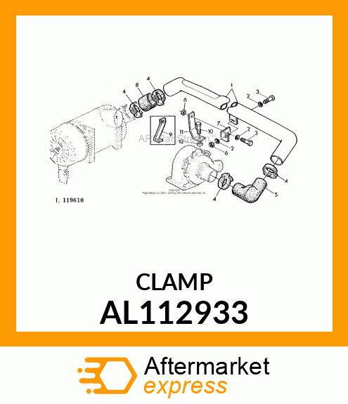 CLAMP, HOSE 80 AL112933