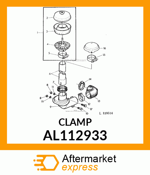 CLAMP, HOSE 80 AL112933