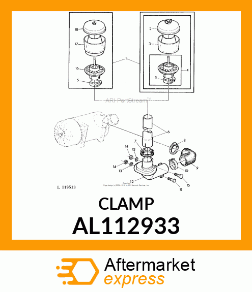 CLAMP, HOSE 80 AL112933