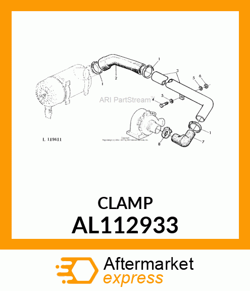 CLAMP, HOSE 80 AL112933