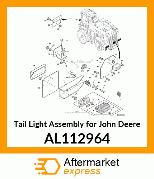 LAMP, TAIL, ECE AND SAE W/ STOPLI AL112964