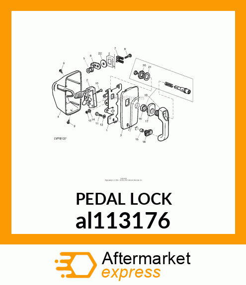 LOCK, LOCK,DOOR,LH al113176