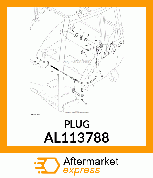 BRAKE LIGHT SWITCH W/ WIRING HARNES AL113788