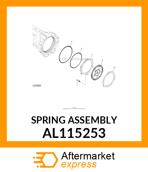 SPRING, RETURN COMPRESSION AL115253