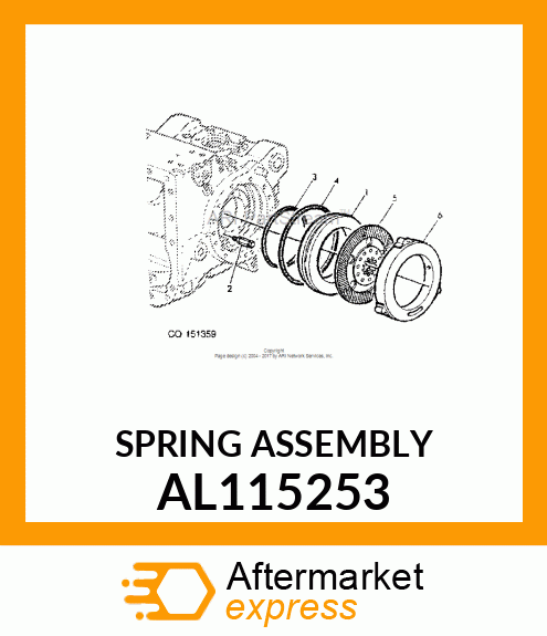 SPRING, RETURN COMPRESSION AL115253