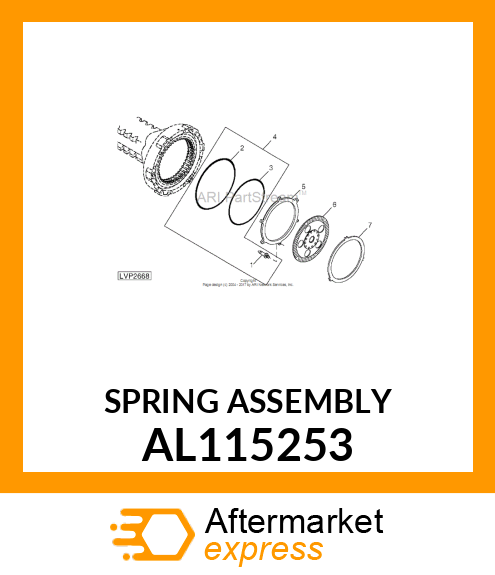 SPRING, RETURN COMPRESSION AL115253