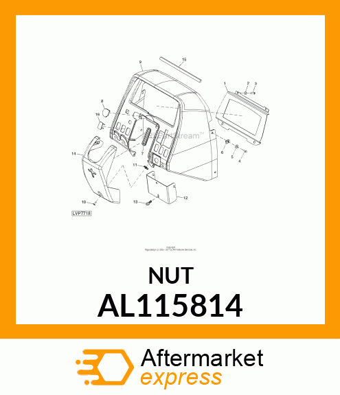 NUT,SPRING M5,ADJUSTABLE,SELF LOCKI AL115814