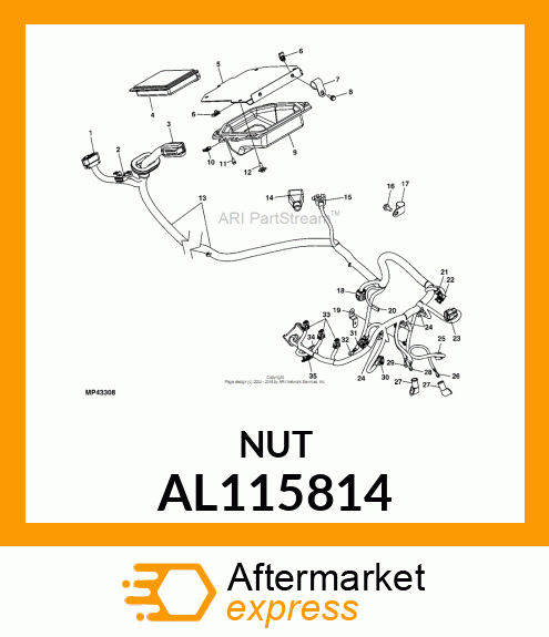 NUT,SPRING M5,ADJUSTABLE,SELF LOCKI AL115814