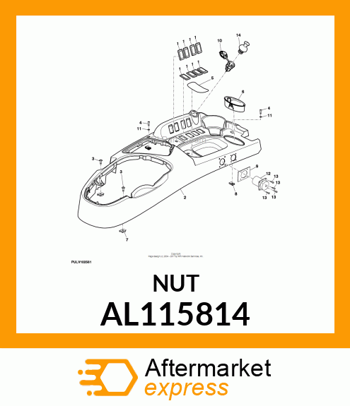 NUT,SPRING M5,ADJUSTABLE,SELF LOCKI AL115814